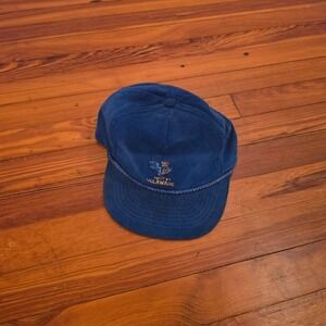 Vintage Tournament Apparel Delaware Blue Hens Corduroy Snapback Hat Blue Rope